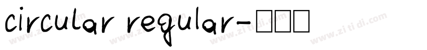 circular reguIar字体转换